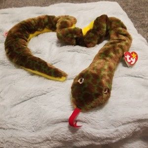 Ty Beanie Babies Buddy Slither the snake, NWT